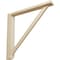 Ekena Millwork 2 1/2"W x 17 3/4"D x 17 1/4"H Traditional Shelf Bracket, Rubberwood BKT02X17X17TRRW - alternate 1